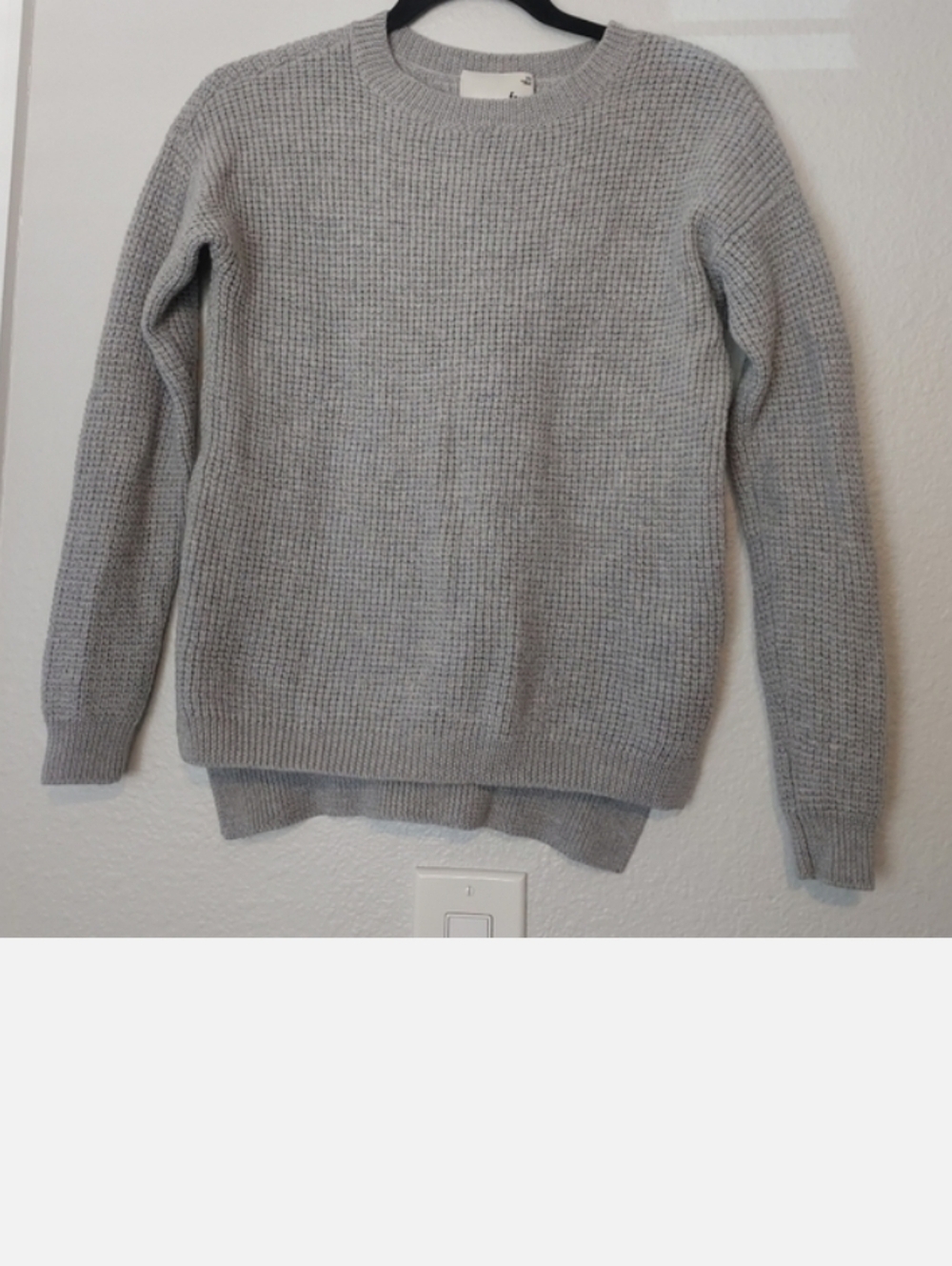 Wilfred Free Crewneck 100% Merino Wool Sweater Grey XS